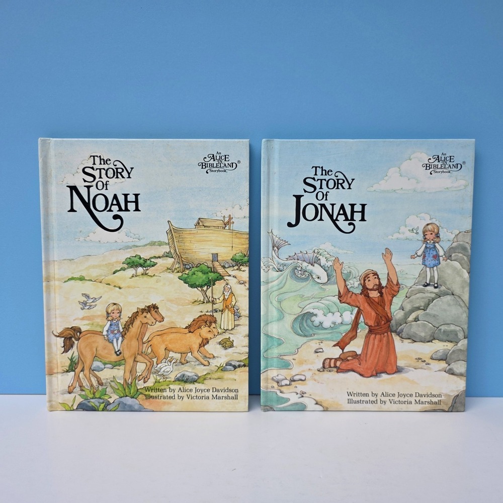 Lot of 4 Alice in Bibleland Books Hardcover Daniel Noah Prodigal Son Jonah VTG - Picture 11 of 12